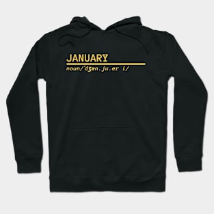 Word January Hoodie